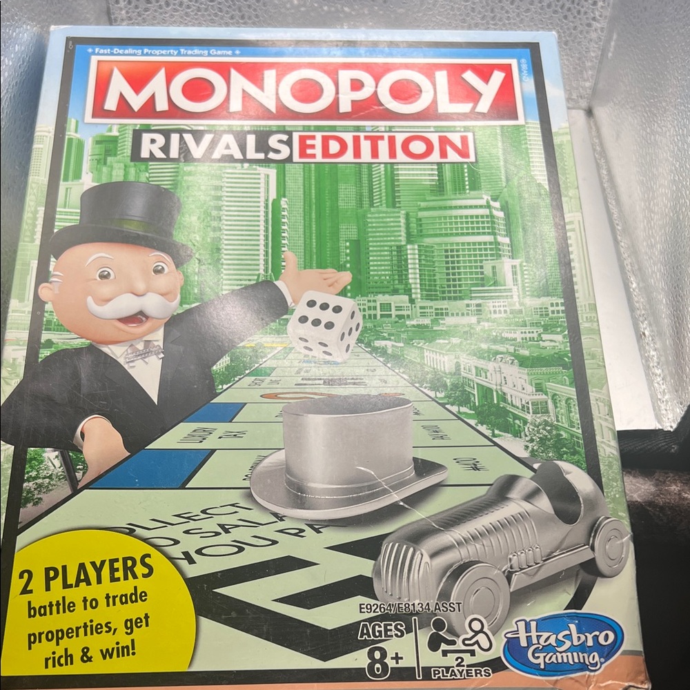 Hasbro Monopoly Rivals Edition Game - Red, Green, Black - Picture 1 of 1